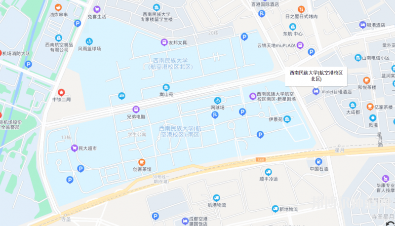 西南民族師范大學(xué)航空港校區(qū)2023年地址在哪里 